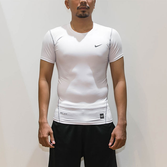 nike short sleeve compression top
