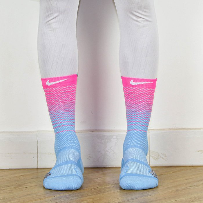 pink and blue nike outfit