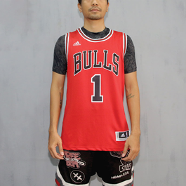 Adidas Bulls Rose Red Jersey