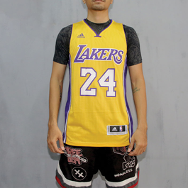 Adidas Lakers Bryant Yellow Jersey