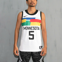 Nike NBA Minnesota Edward  White Green Jersey